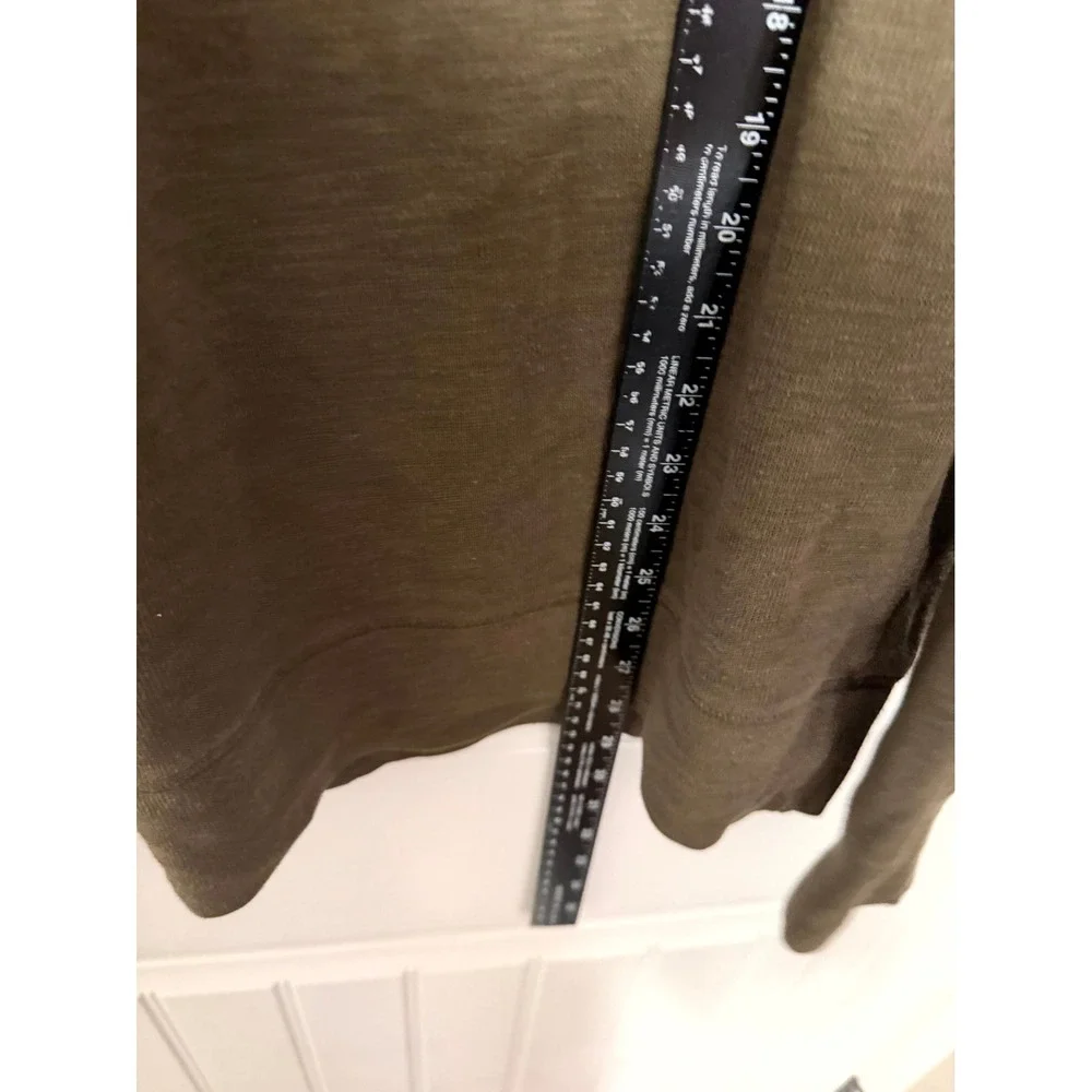 Banana Republic Sweatshirt Mens Medium Tall Olive Green Slub Raglan Pullover